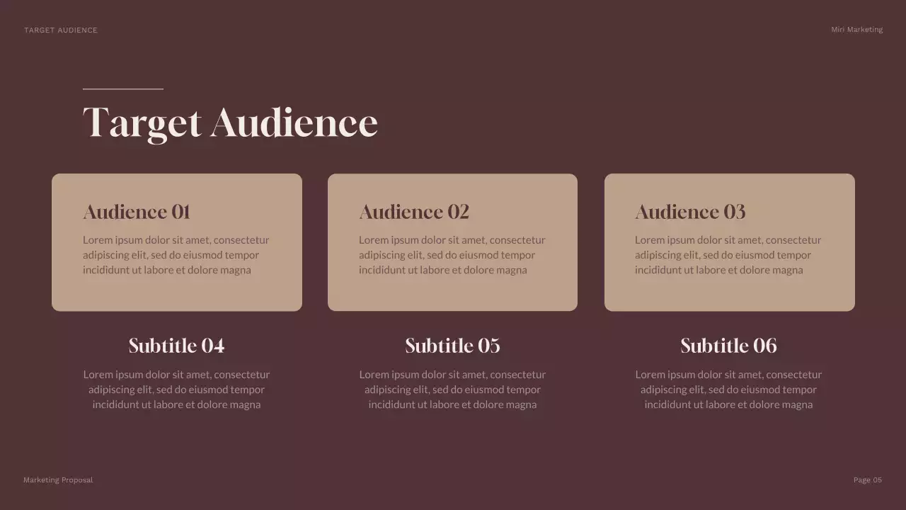 Brown Geometric Business Plan Presentation