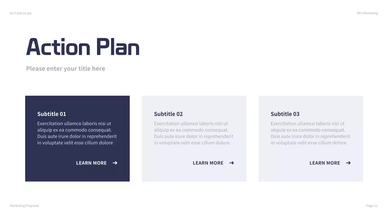 Navy Modern Marketing Presentation