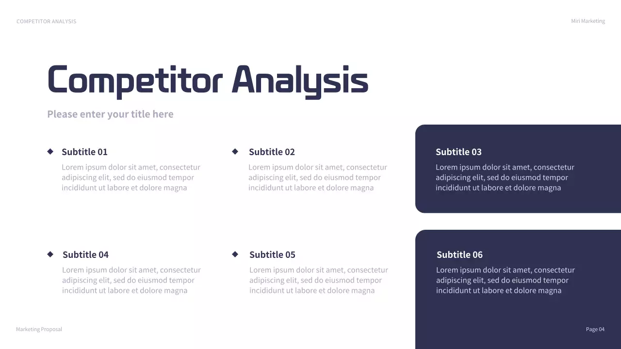 Navy Modern Marketing Presentation