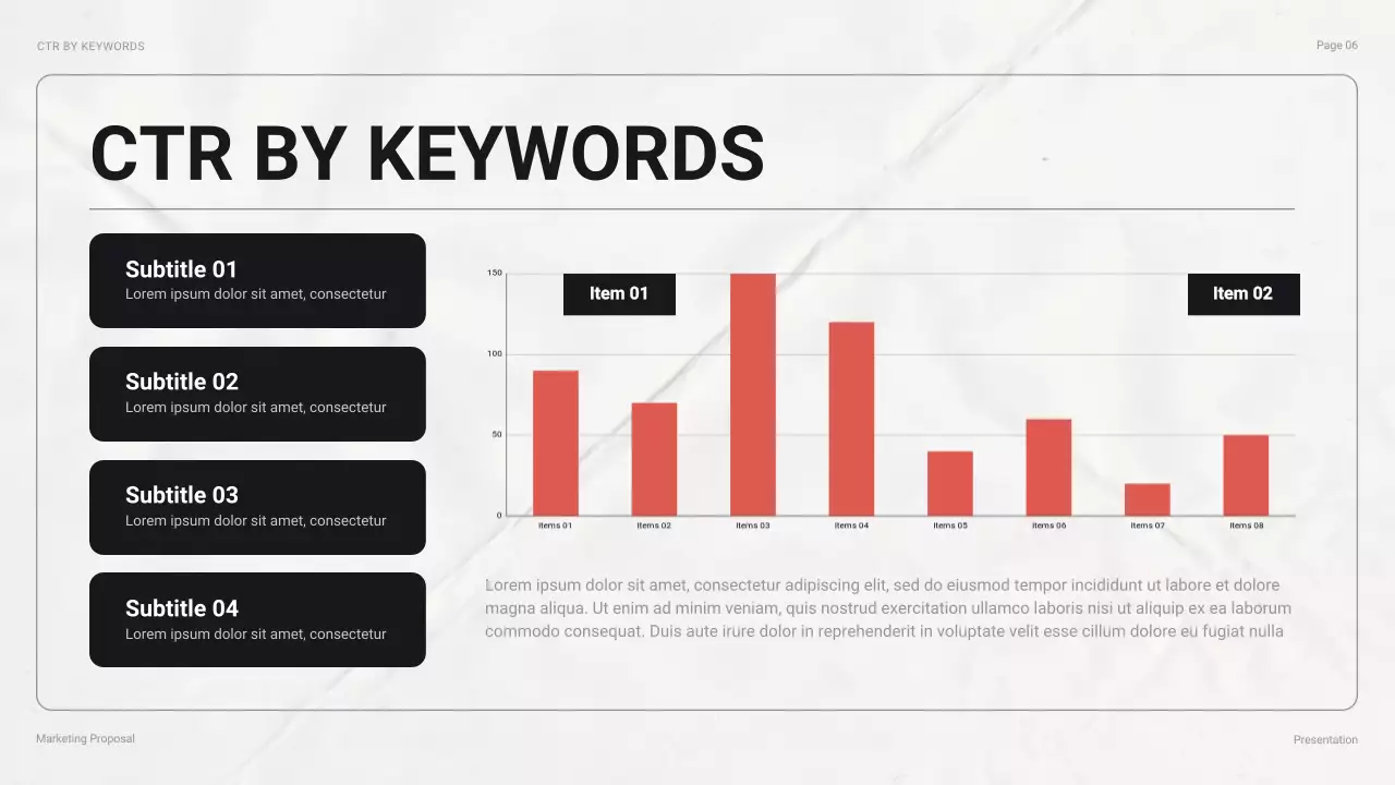 Red Professional Marketing Report Presentation