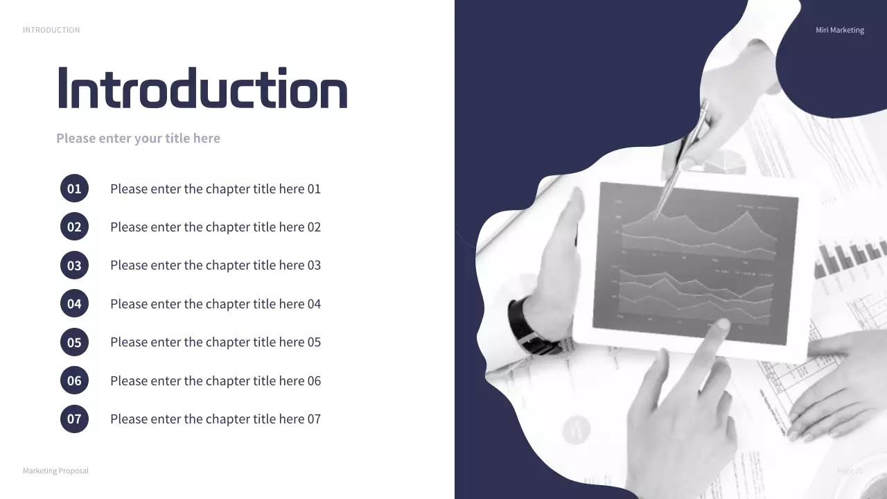 Navy Modern Marketing Presentation