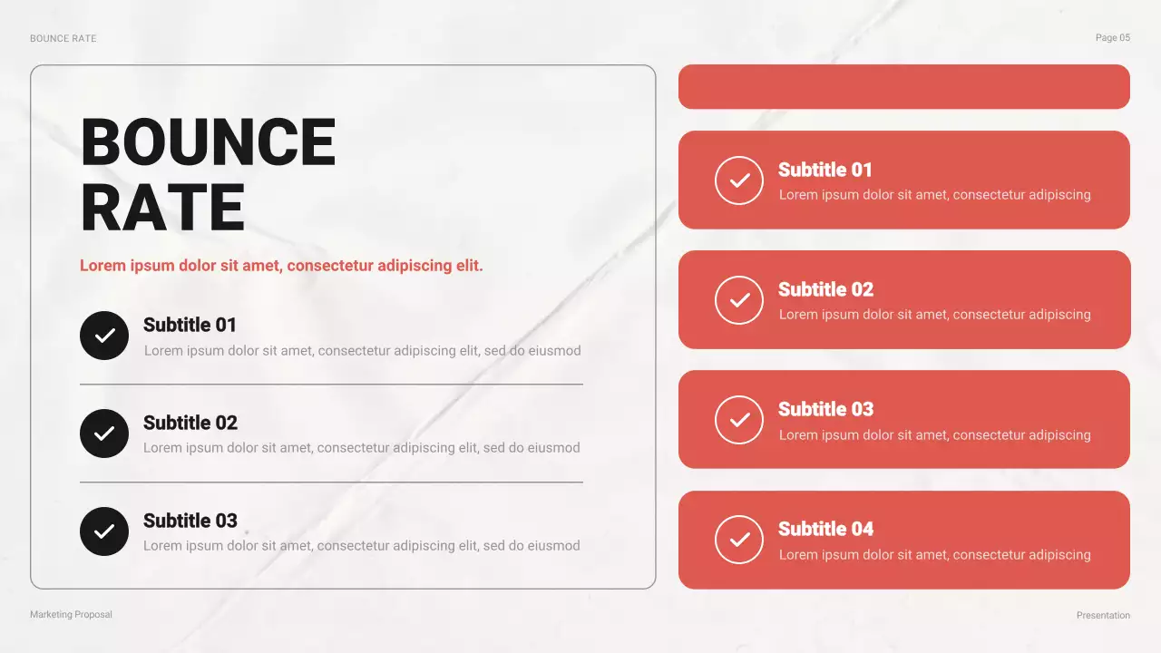 Red Professional Marketing Report Presentation