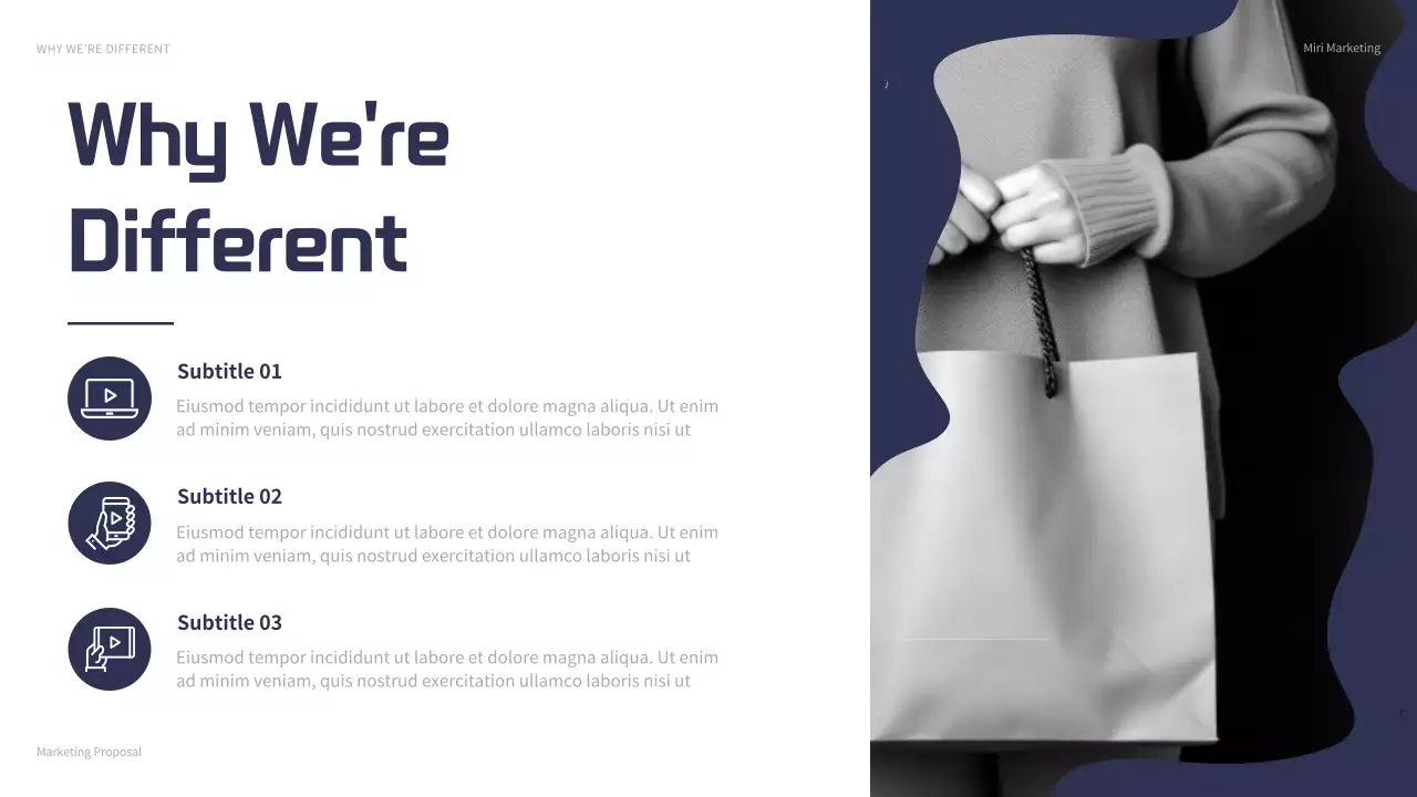 Navy Modern Marketing Presentation