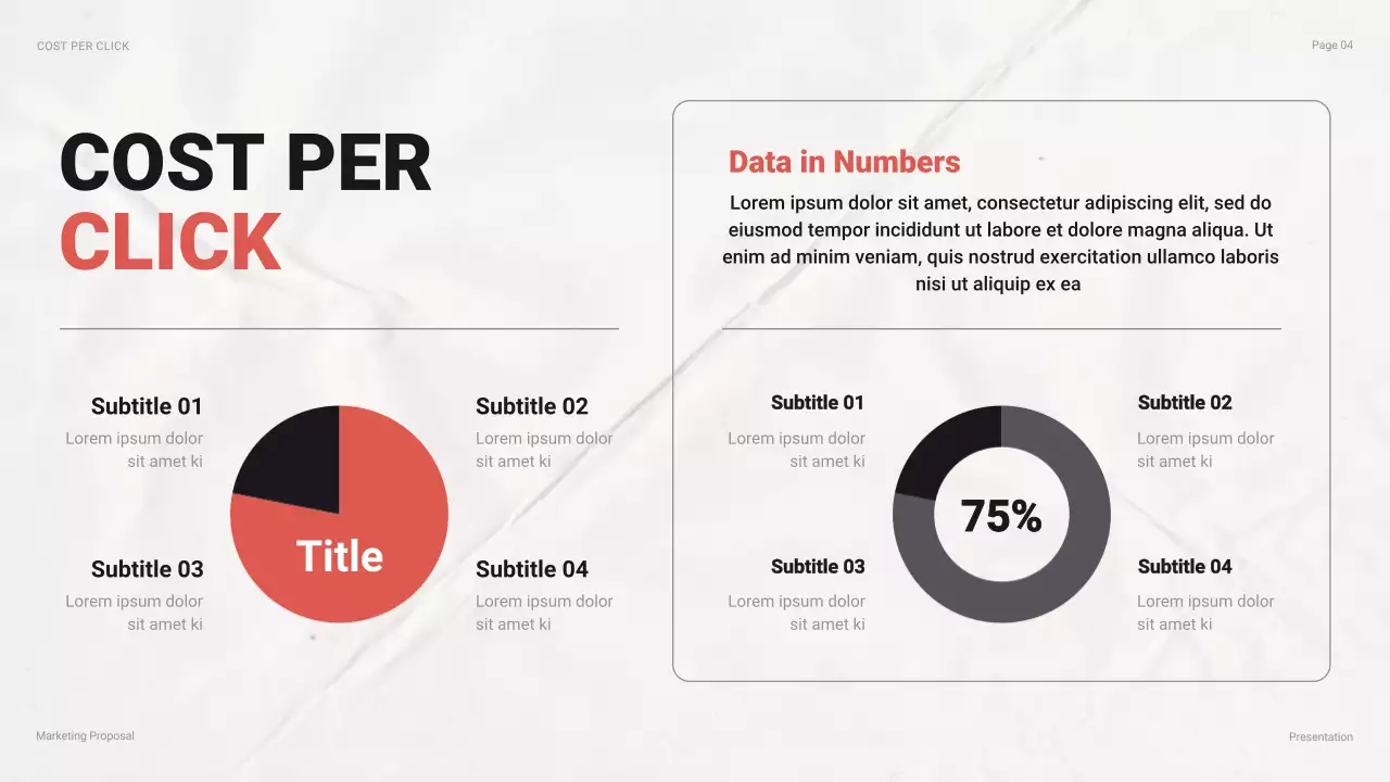 Red Professional Marketing Report Presentation