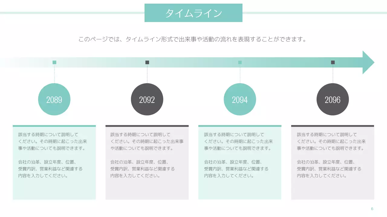 ミント モダン インフォグラフィック 報告書 プレゼンテーション