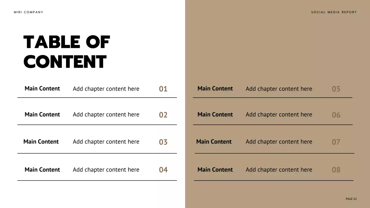 Black Modern Social Media Report Presentation