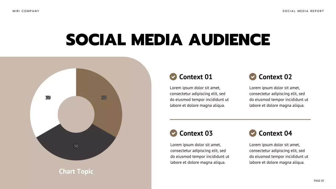 Black Modern Social Media Report Presentation
