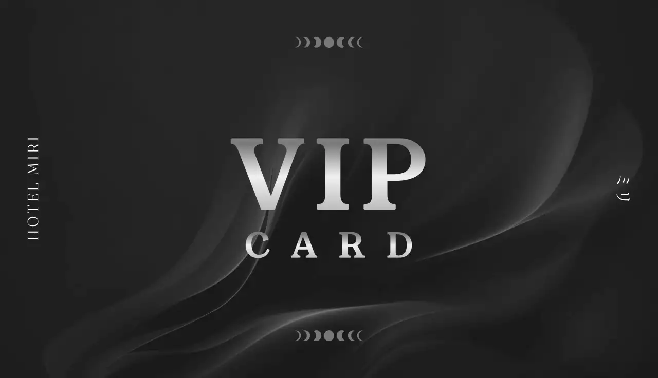 黒 シルバー モダン メンバーズカード