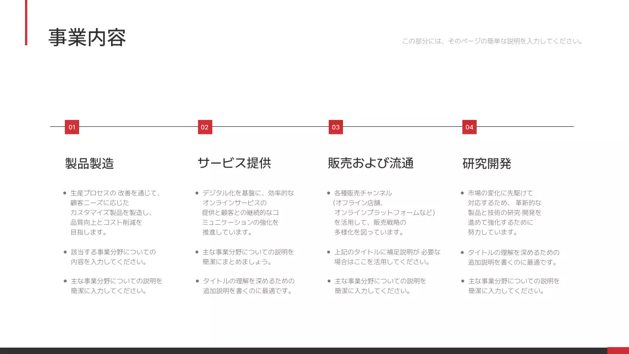 白 シンプル 会社案内 資料 プレゼンテーション