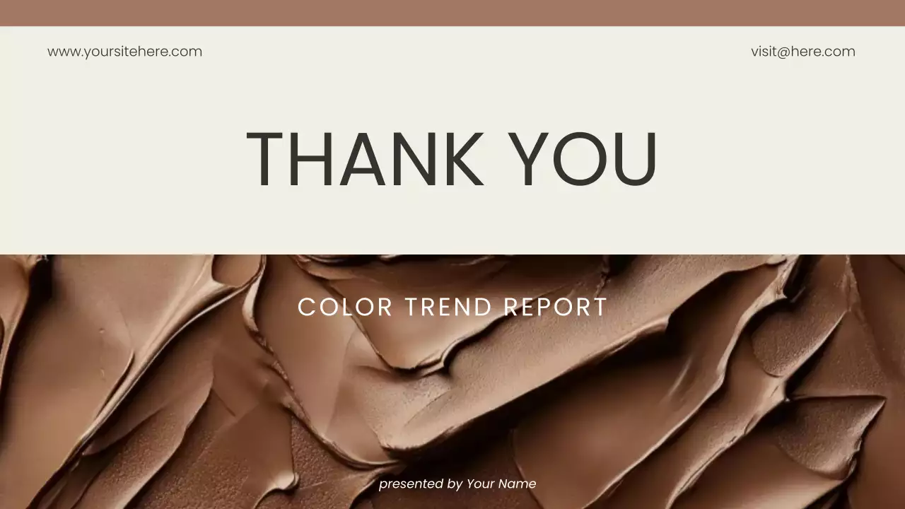 Brown Modern Color Trend Report Presentation