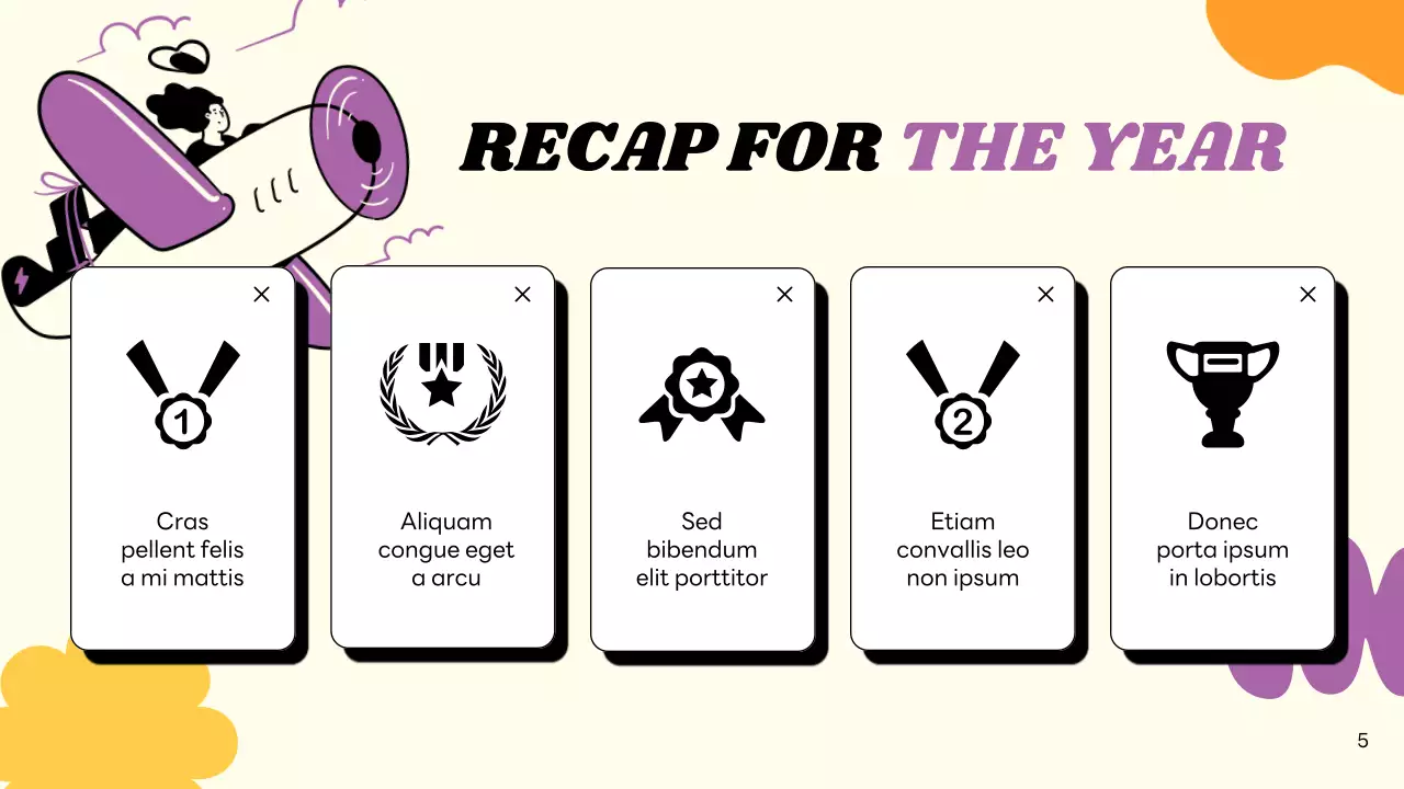 Beige Modern New Year Announcement Presentation