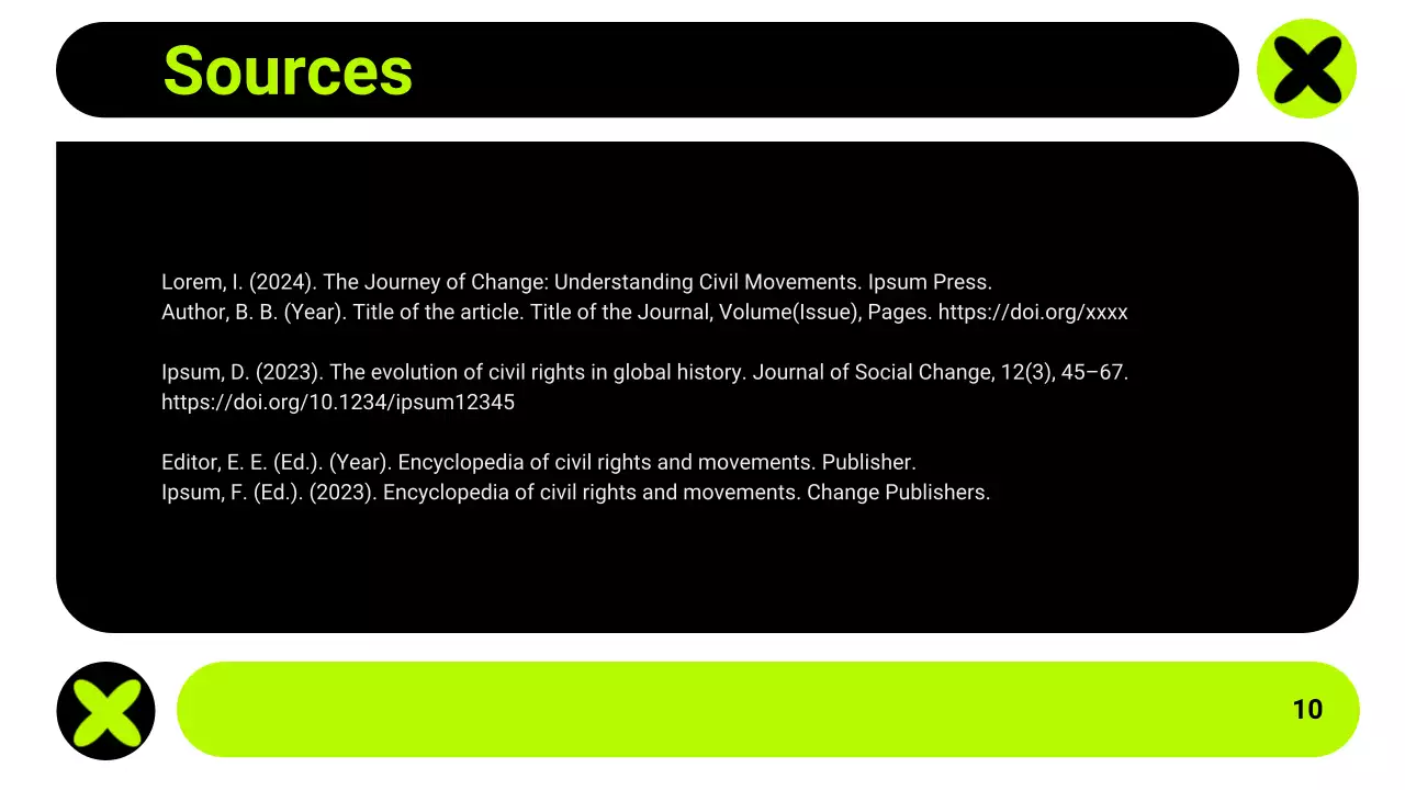 Neon Modern Civil Movements Presentation