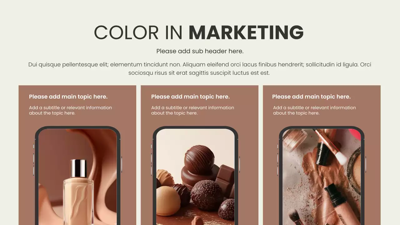 Brown Modern Color Trend Report Presentation