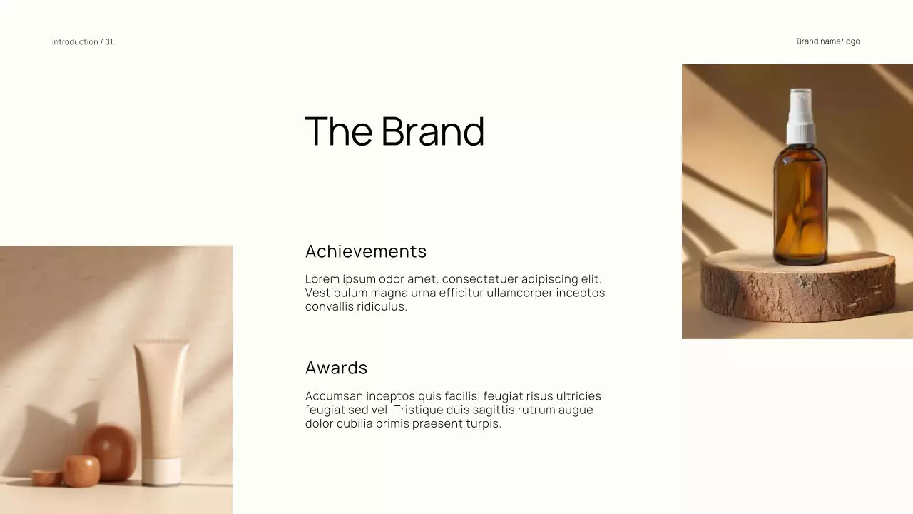 Beige Simple Product Catalogue Promotion Presentation