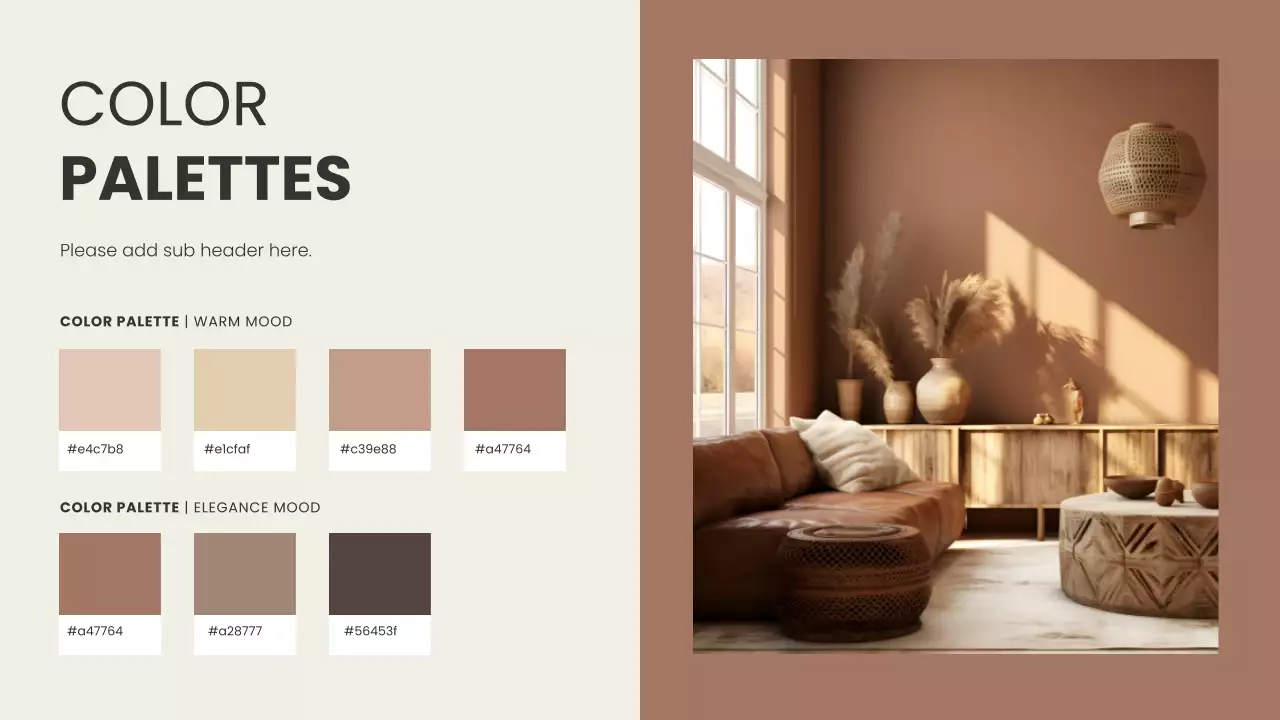 Brown Modern Color Trend Report Presentation