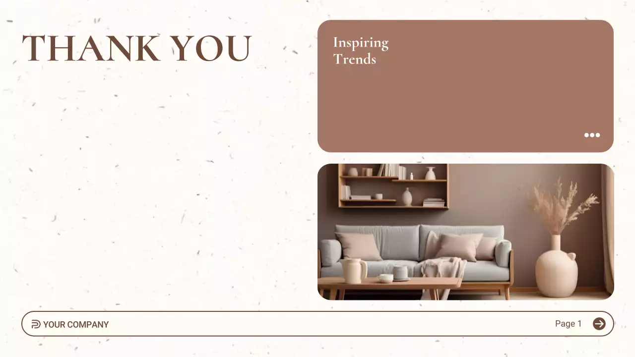 브라운 미니멀 컬러 트렌드 리포트 프레젠테이션