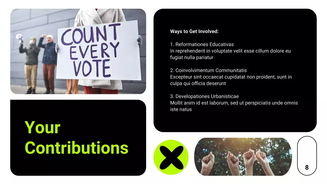 Neon Modern Civil Movements Presentation