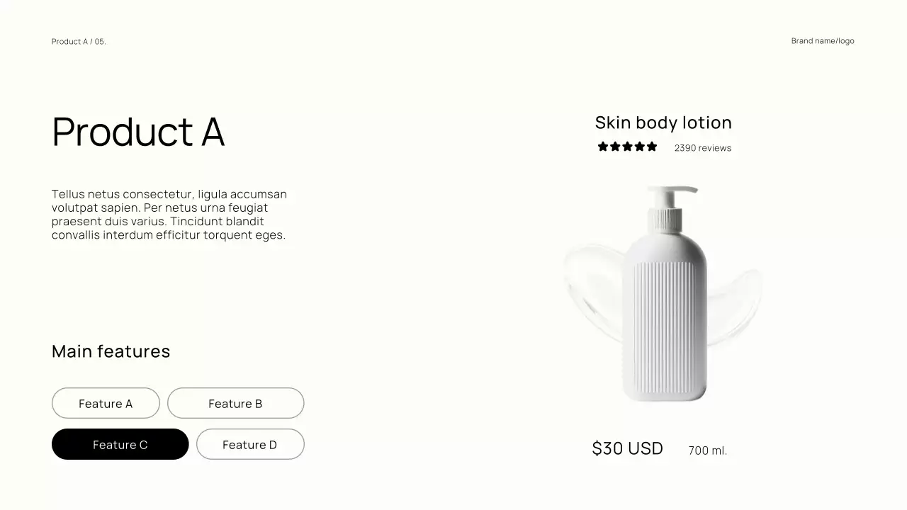 Beige Simple Product Catalogue Promotion Presentation