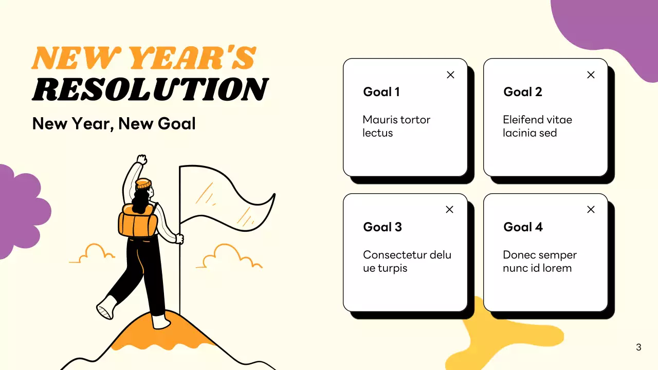 Beige Modern New Year Announcement Presentation