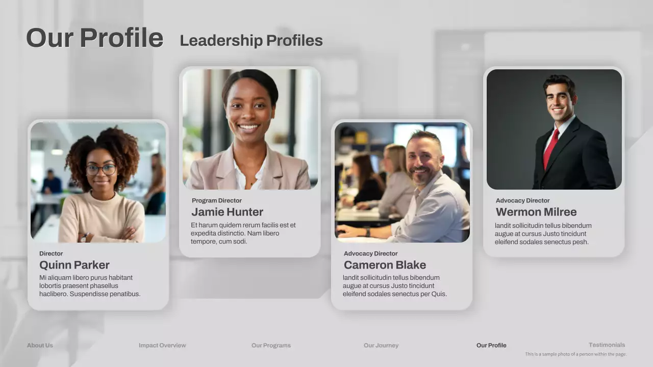 Presentasi Panduan Nirlaba Modern Grey