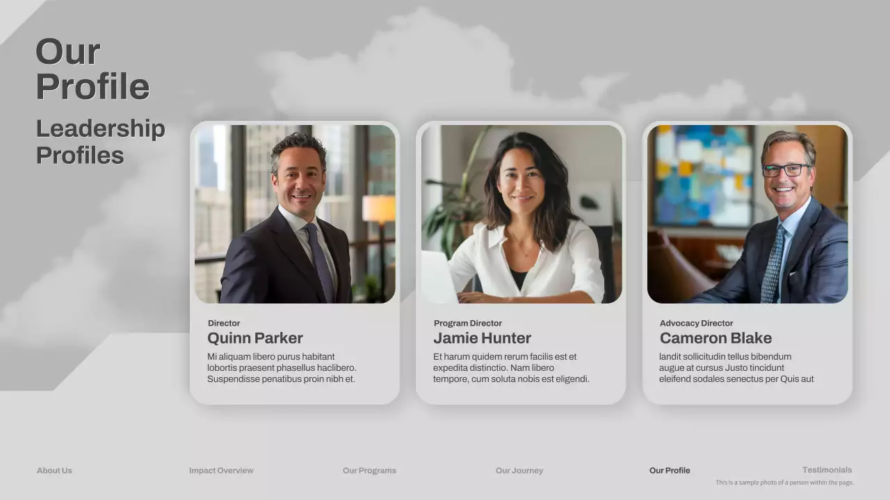 Presentasi Panduan Nirlaba Modern Grey