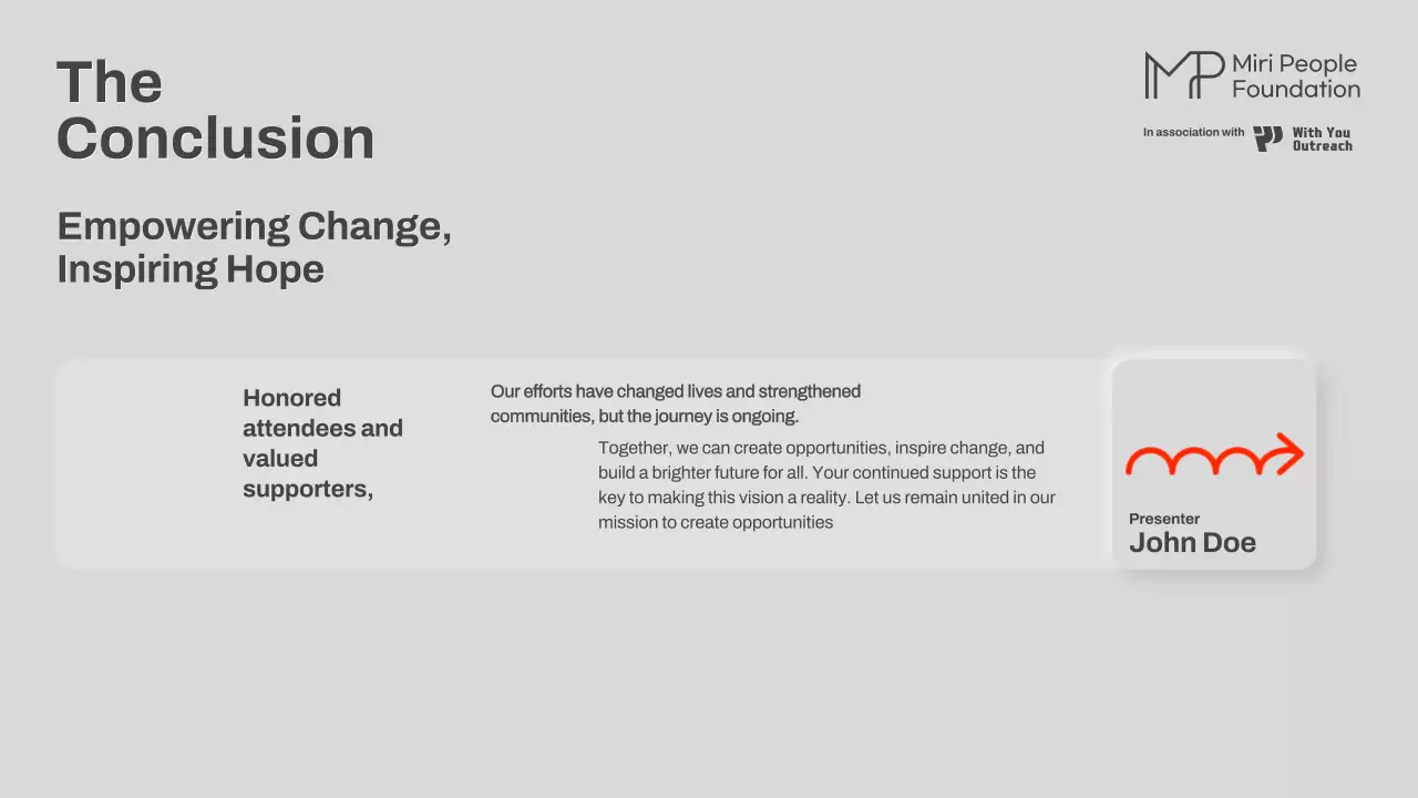 Presentasi Panduan Nirlaba Modern Grey