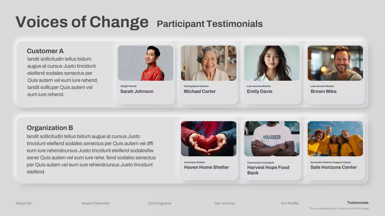 Presentasi Panduan Nirlaba Modern Grey