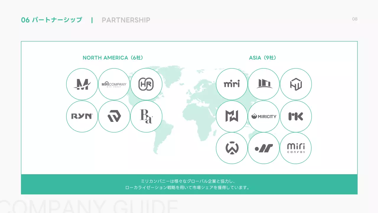 緑 シンプル 会社案内 資料 プレゼンテーション