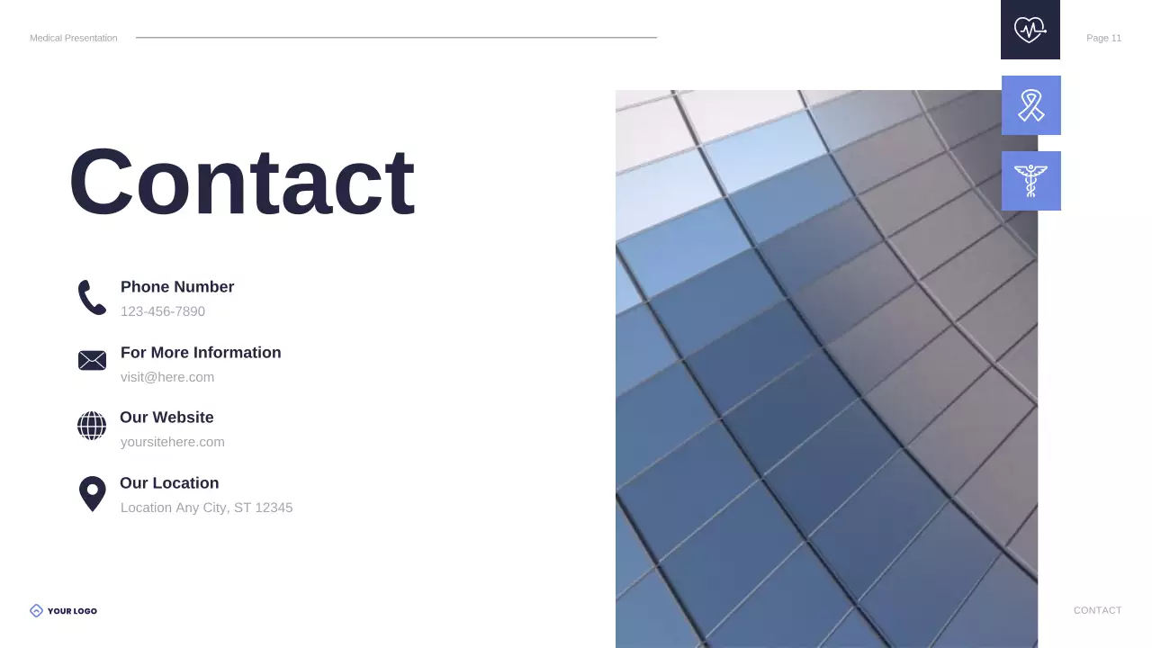 Blue Professional Healthcare Presentation