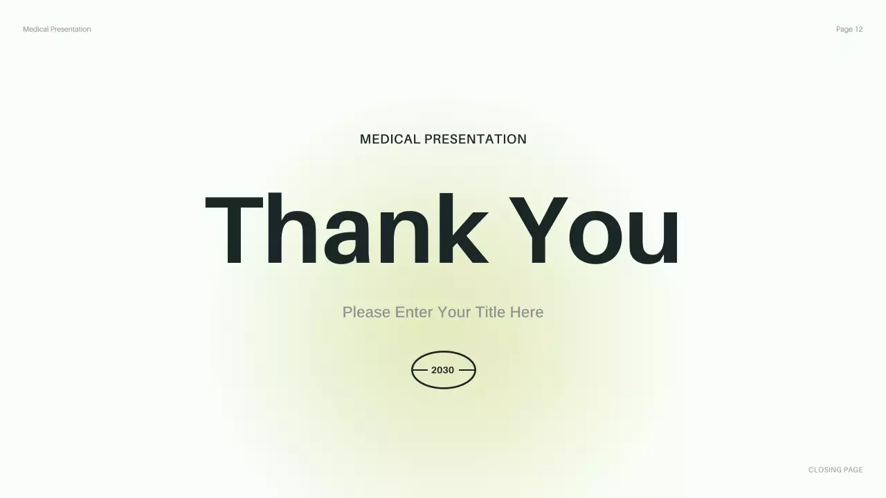 Green Professional Healthcare Guide Presentation