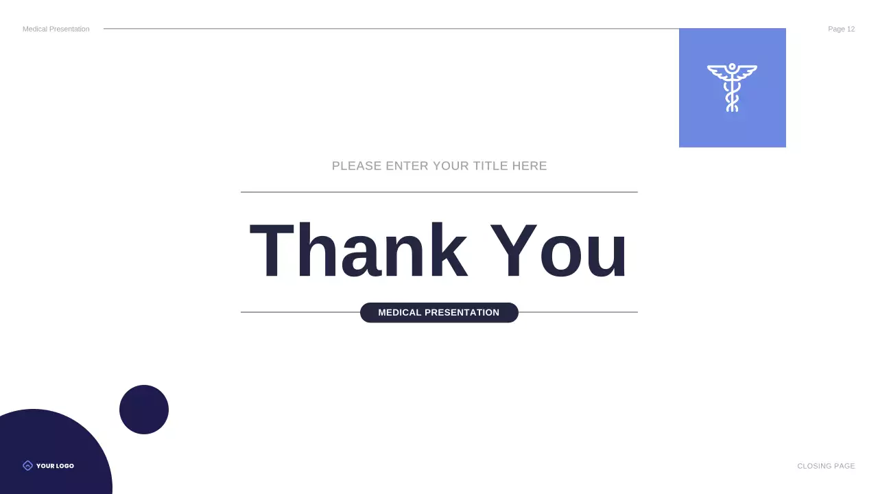 Blue Professional Healthcare Presentation