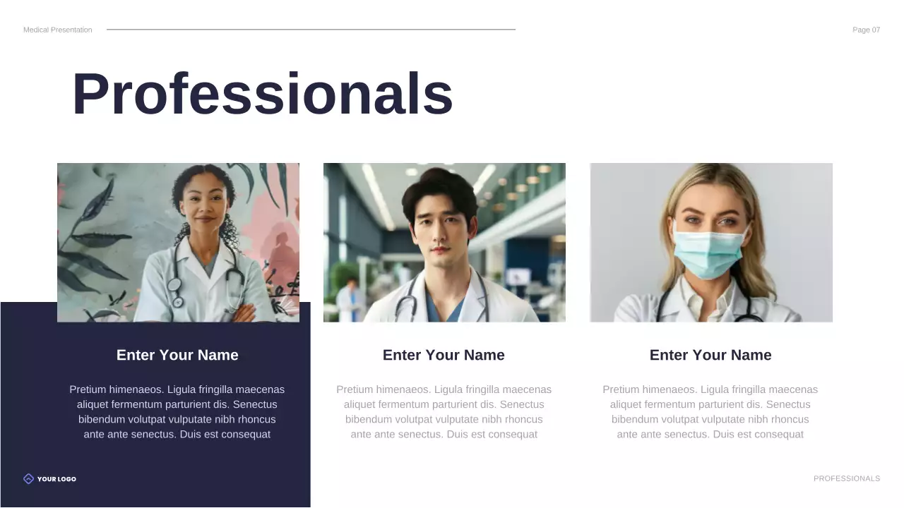 Blue Professional Healthcare Presentation