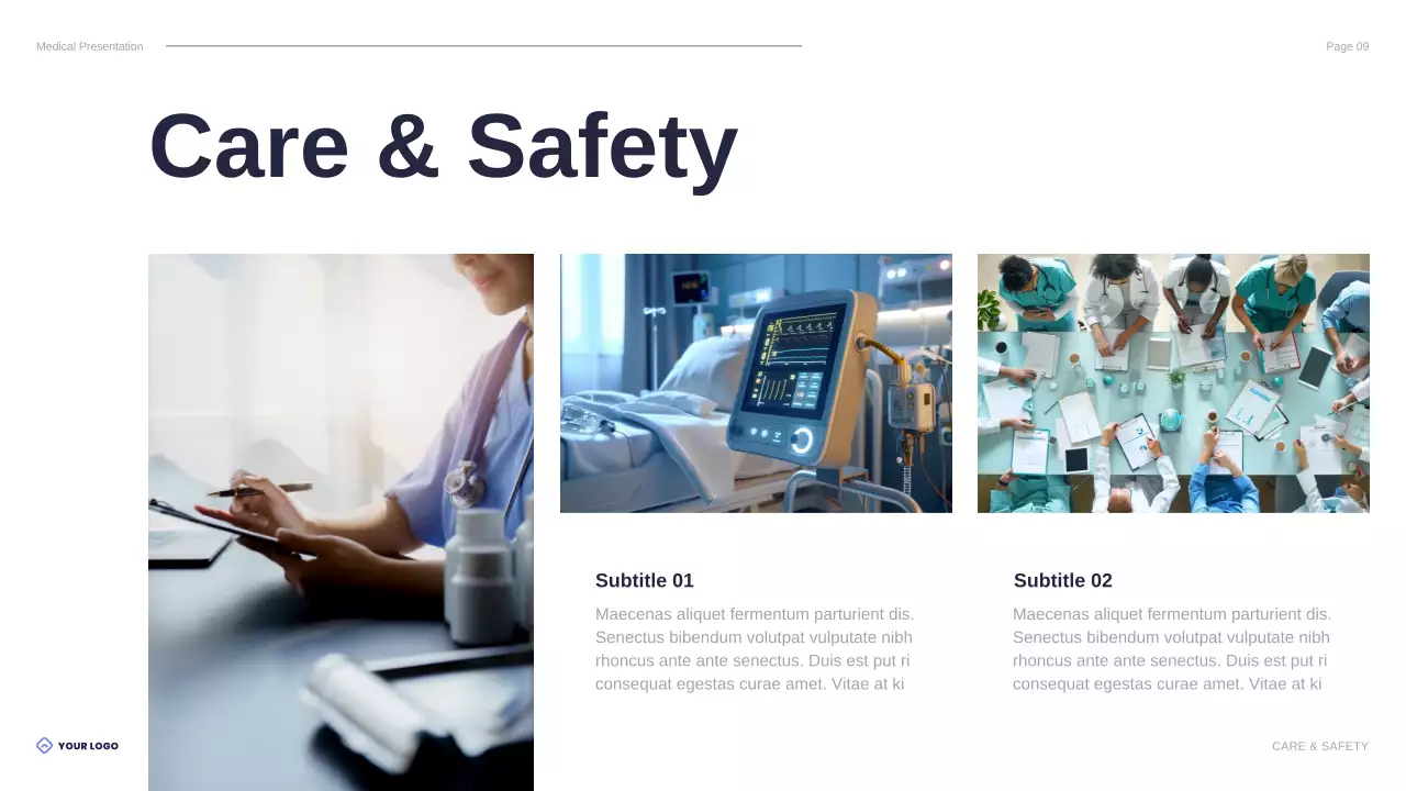 Blue Professional Healthcare Presentation