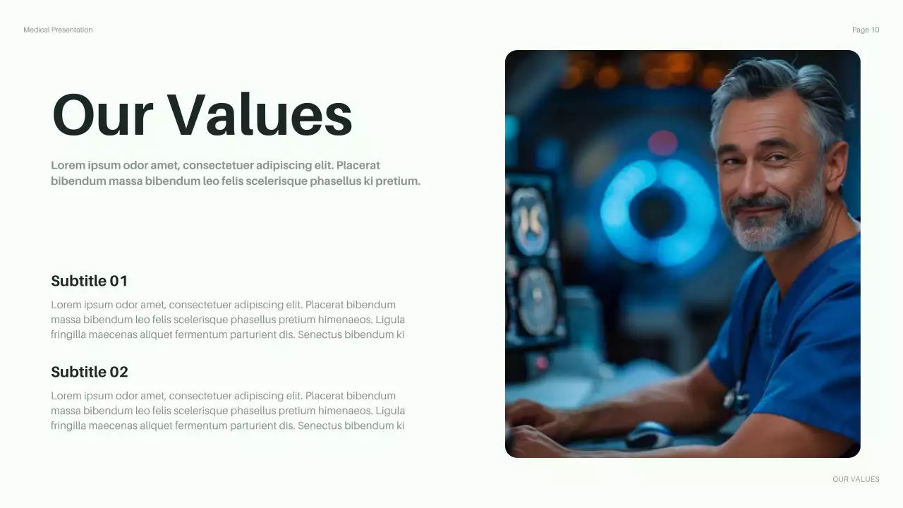 Green Professional Healthcare Guide Presentation