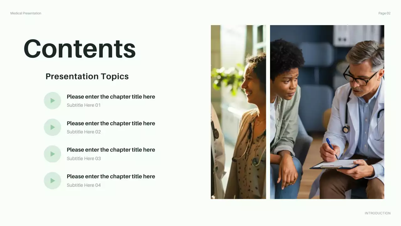 Green Professional Healthcare Guide Presentation