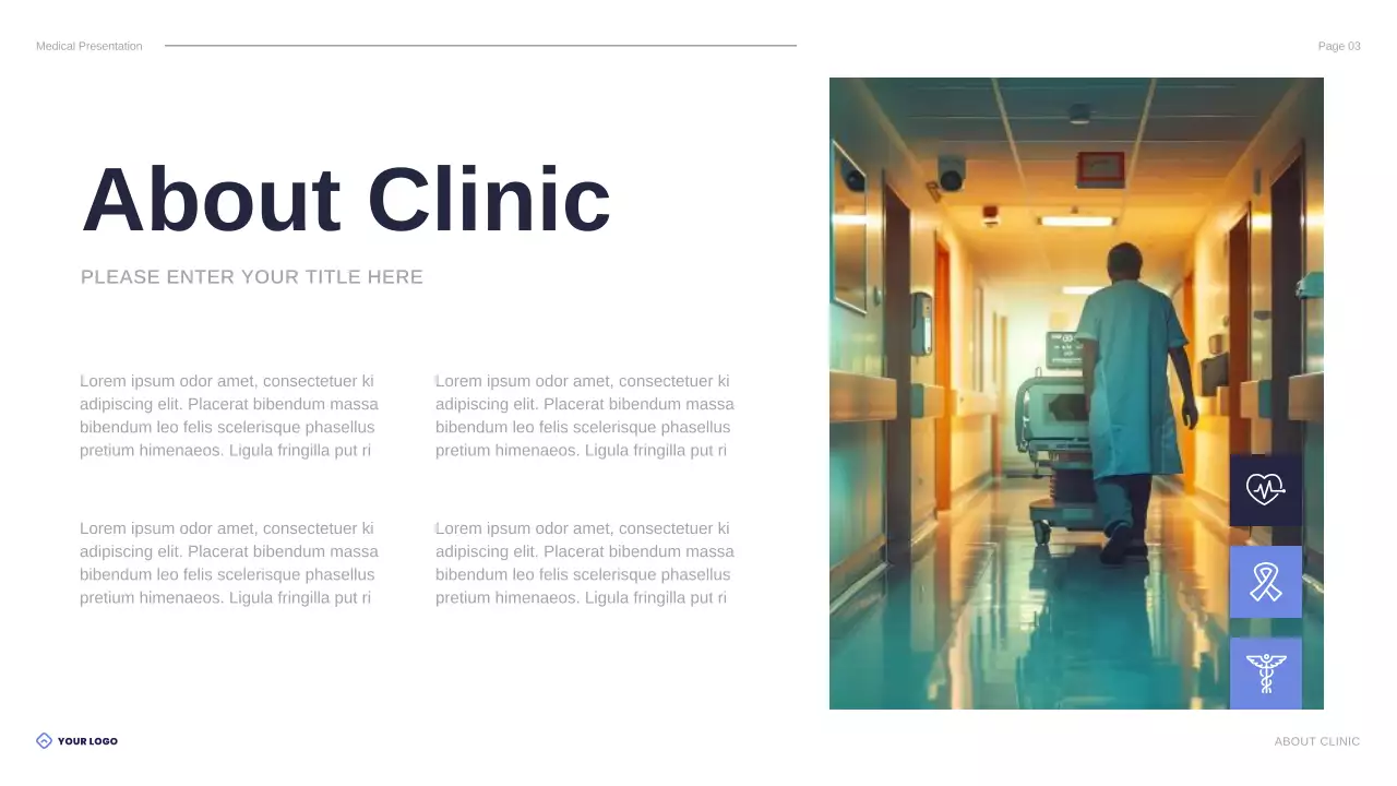 Blue Professional Healthcare Presentation