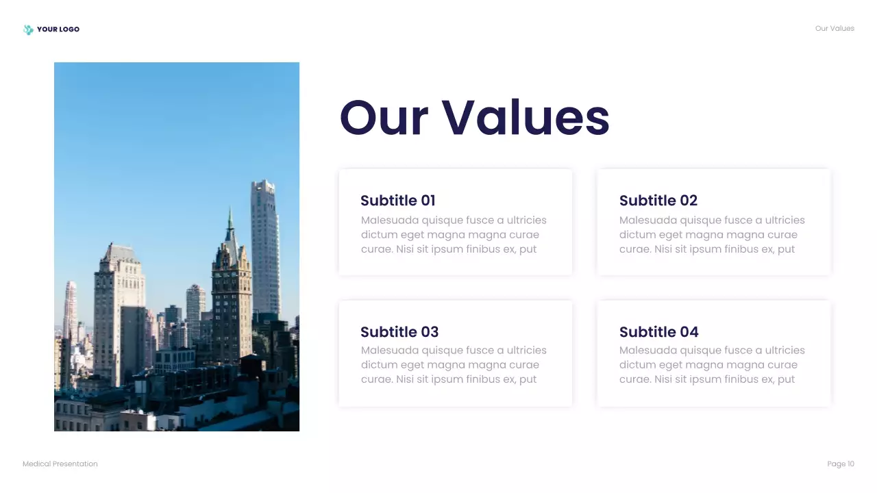 Blue Professional Healthcare Presentation