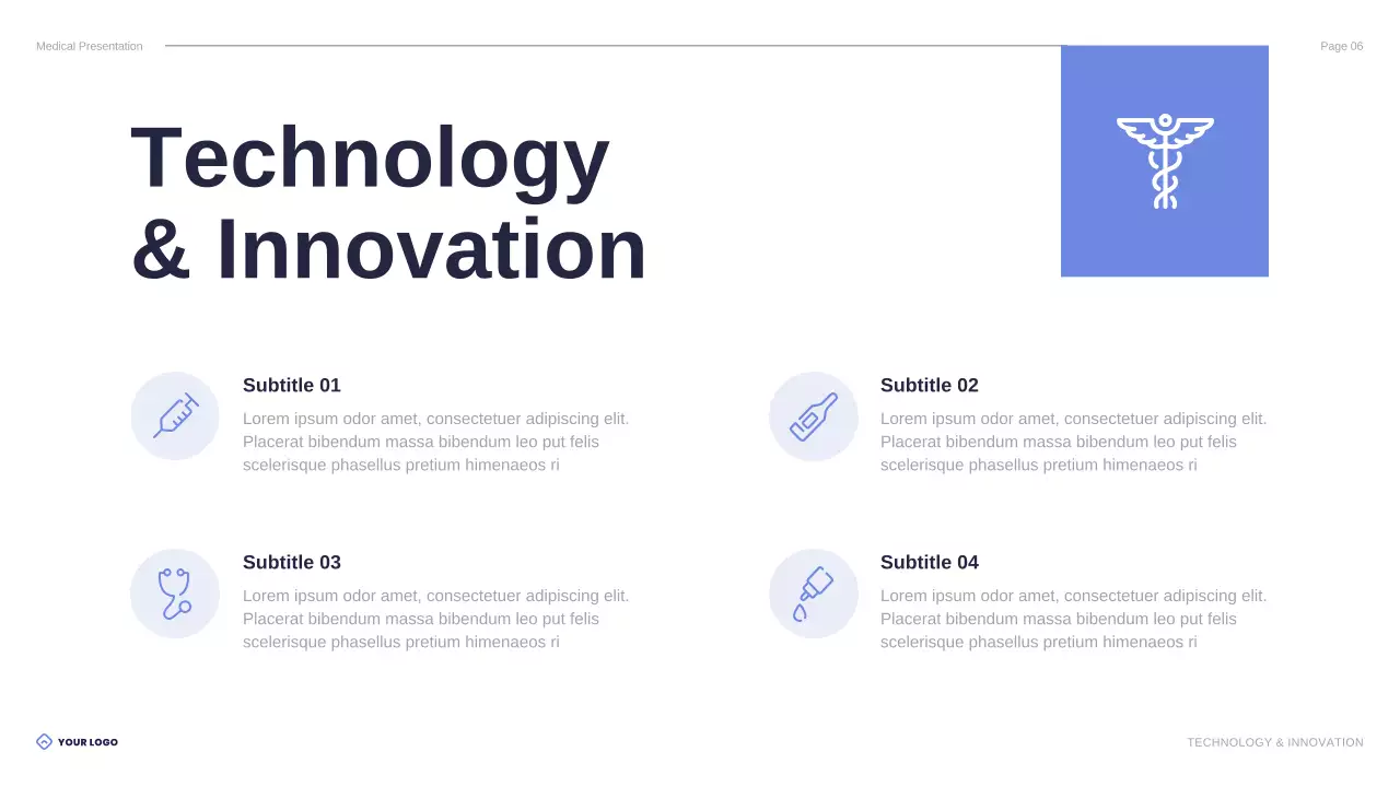 Blue Professional Healthcare Presentation