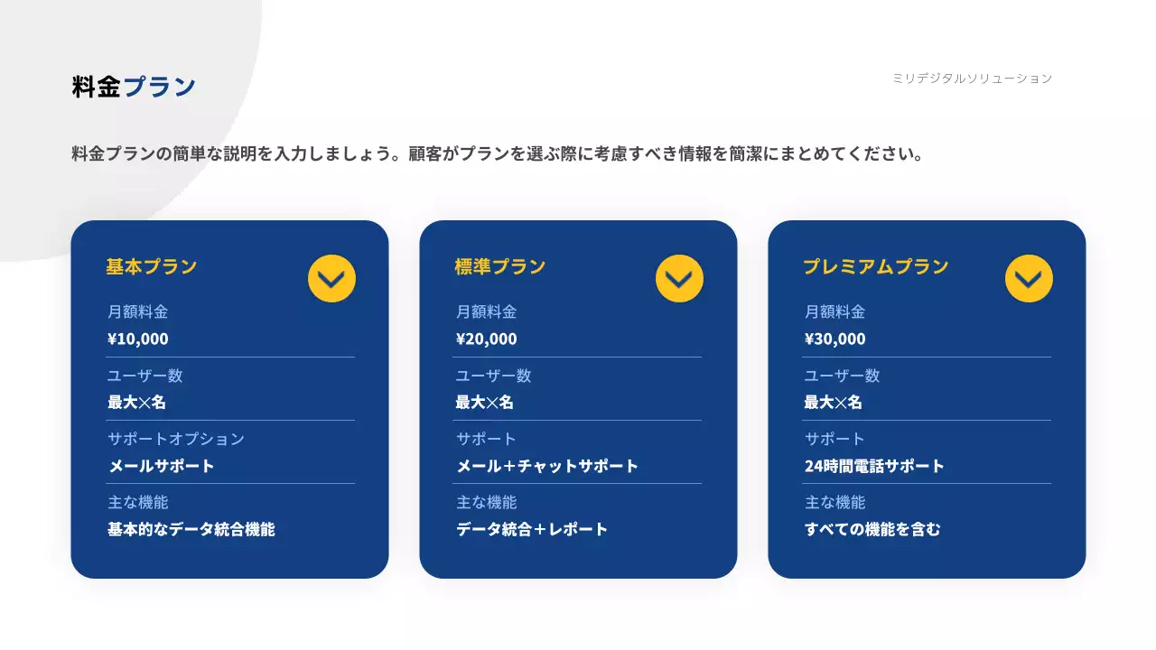 青 モダン デジタル プレゼンテーション