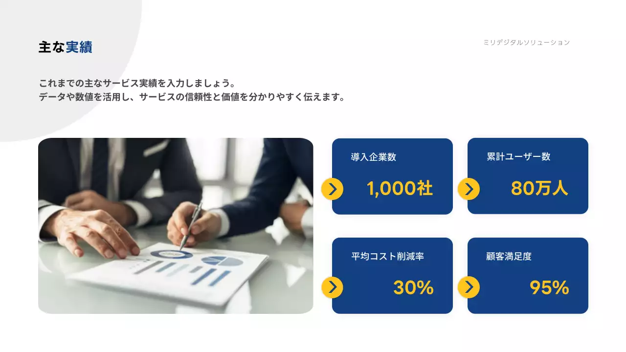 青 モダン デジタル プレゼンテーション