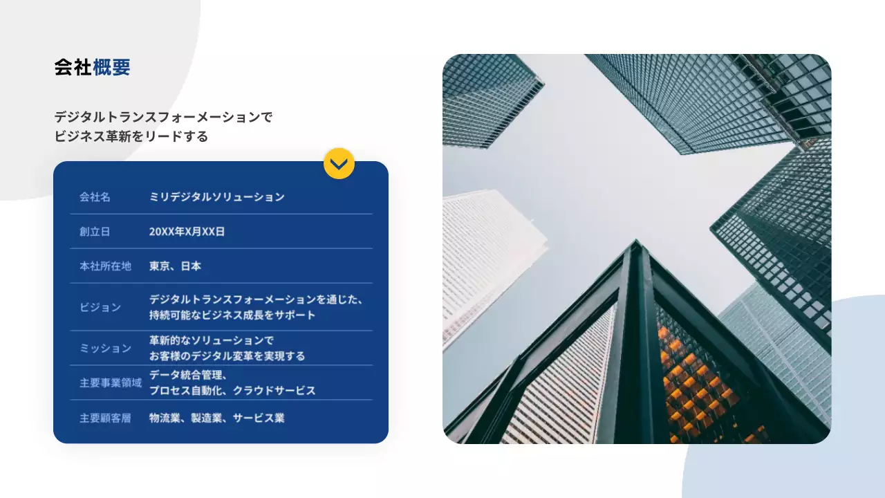 青 モダン デジタル プレゼンテーション