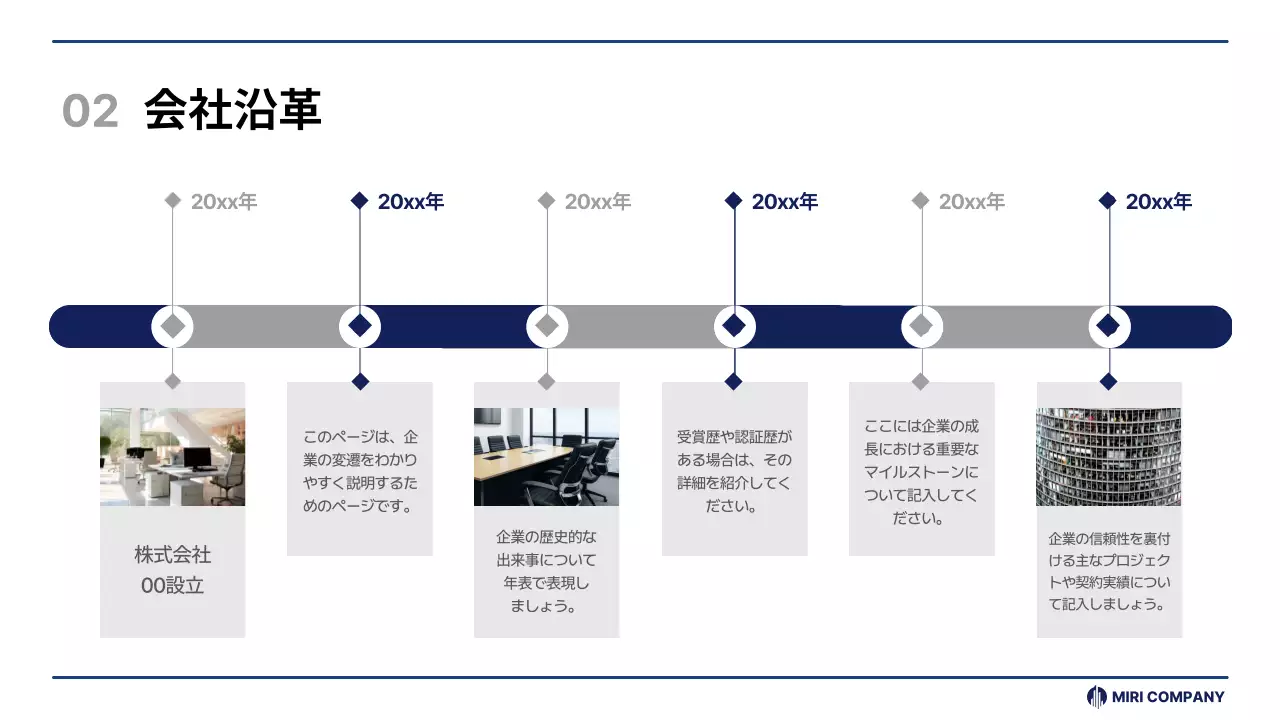 青 シンプル 会社説明会 プレゼンテーション