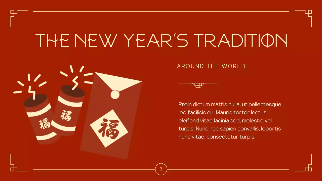 Red Traditional New Year Invitation Presentation