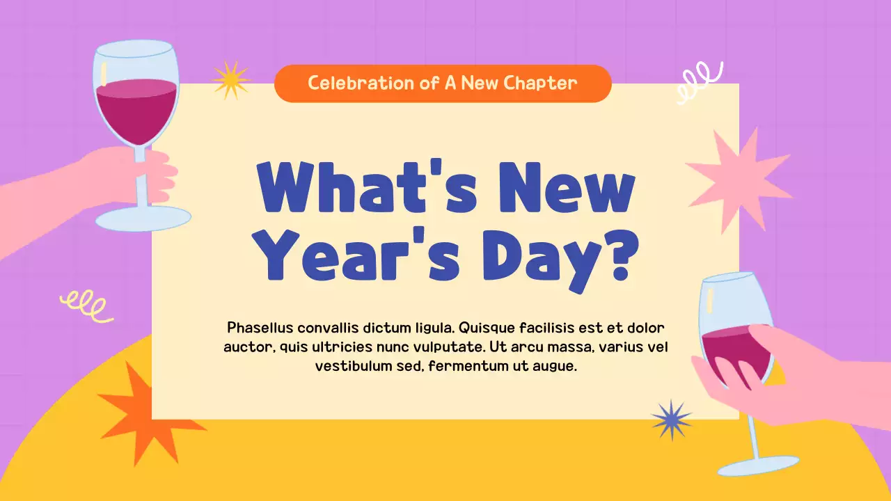 오렌지 트렌디 새해 발표 프레젠테이션