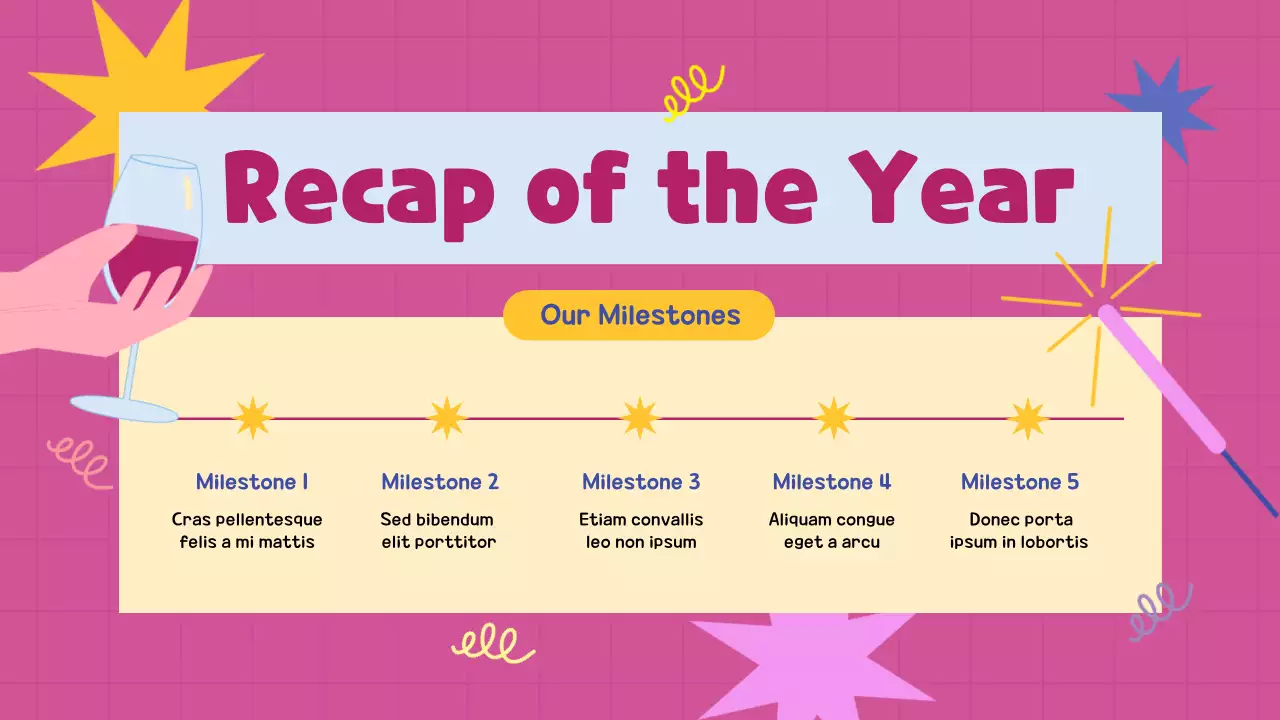 오렌지 트렌디 새해 발표 프레젠테이션