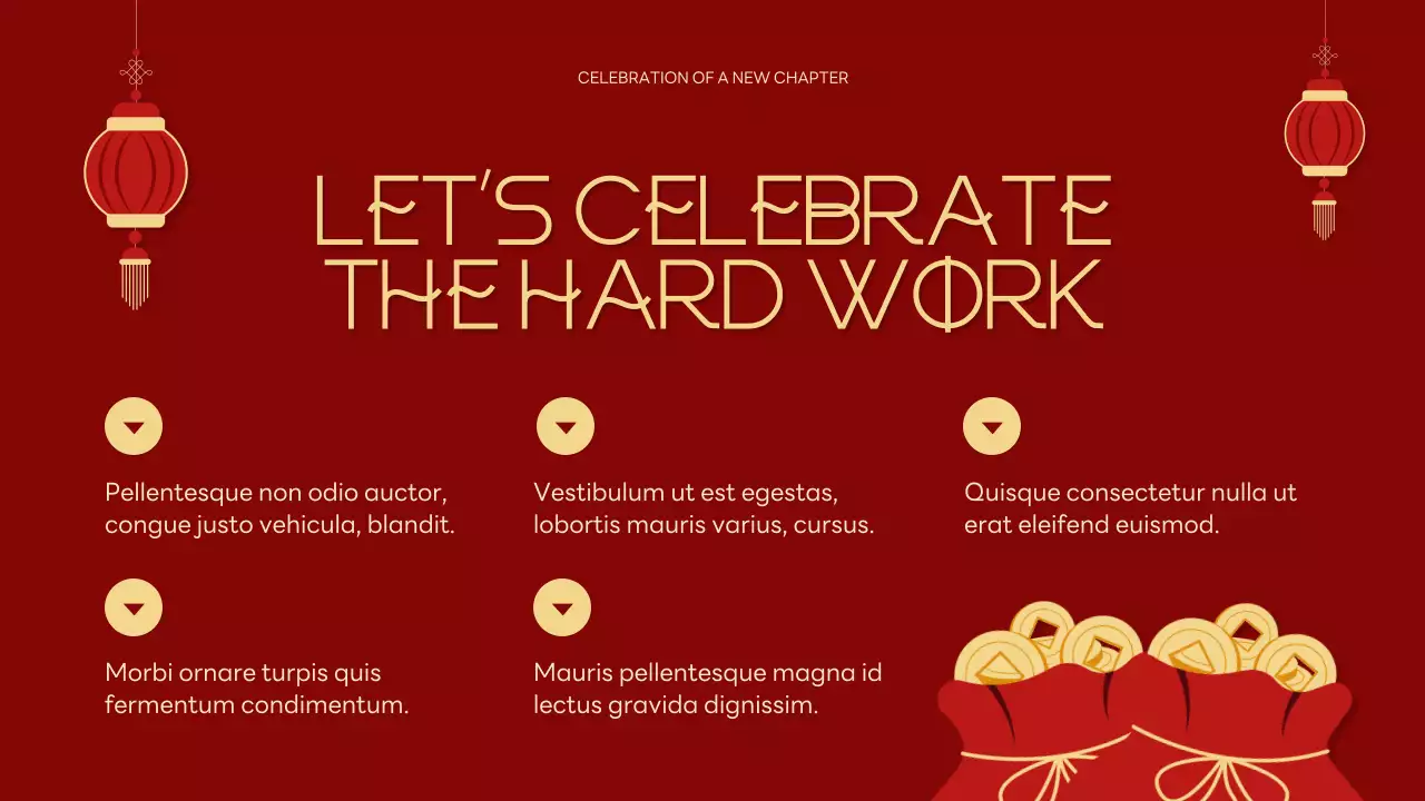 Red Traditional Lunar New Year Announcement Presentation