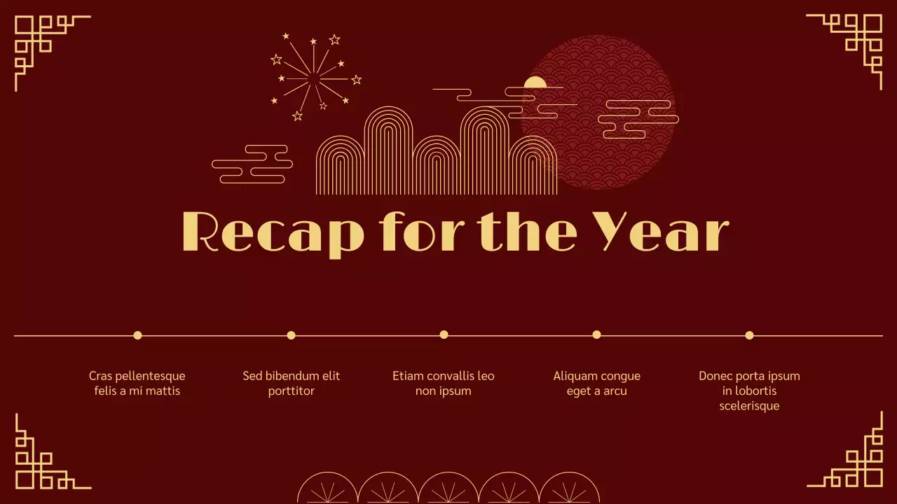 Red Traditional Lunar New Year Announcement Presentation