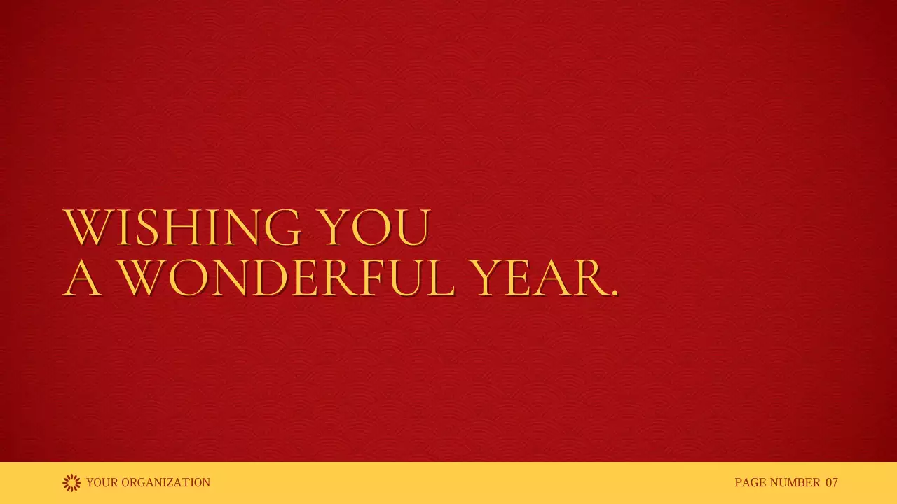 붉은색 전통 음력 설날 안내 프레젠테이션