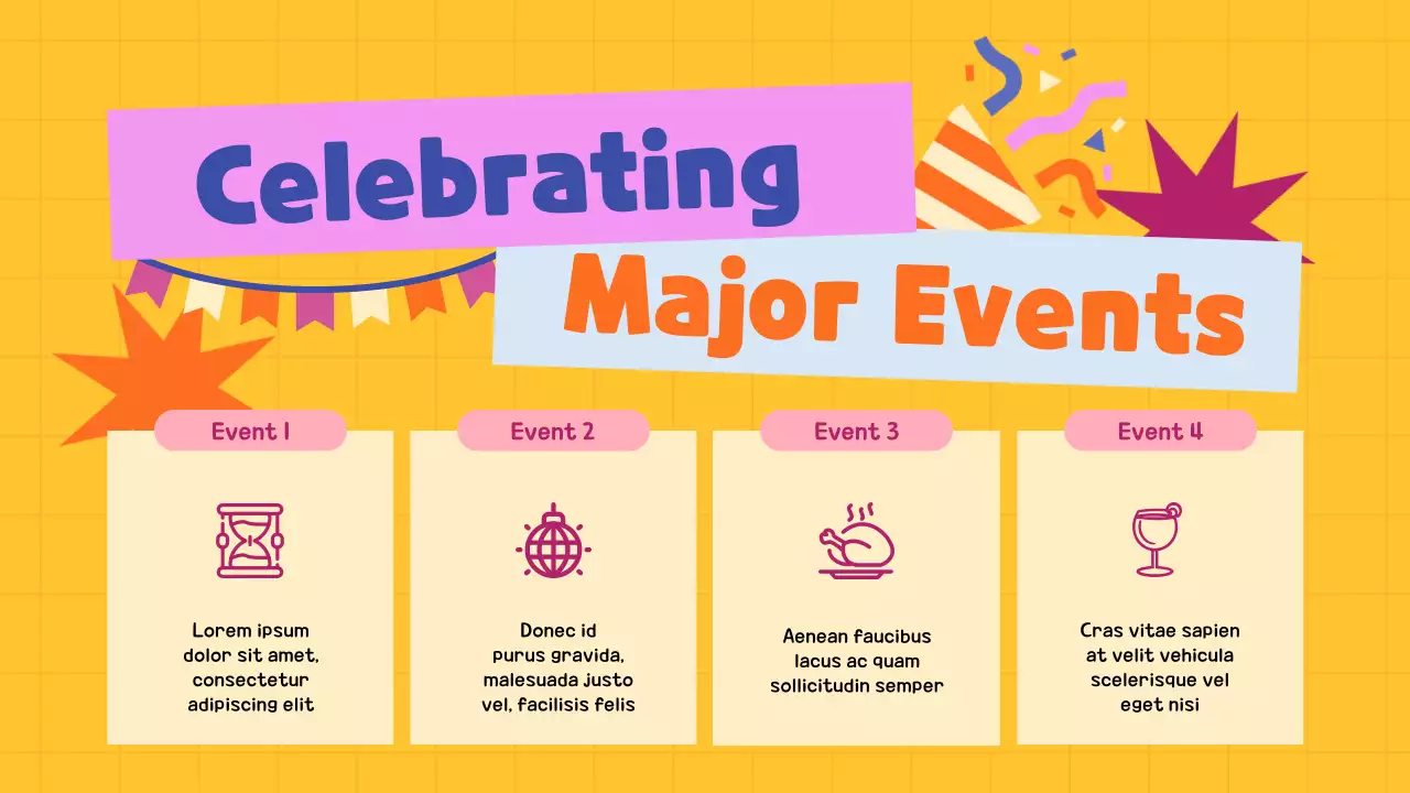 오렌지 트렌디 새해 발표 프레젠테이션