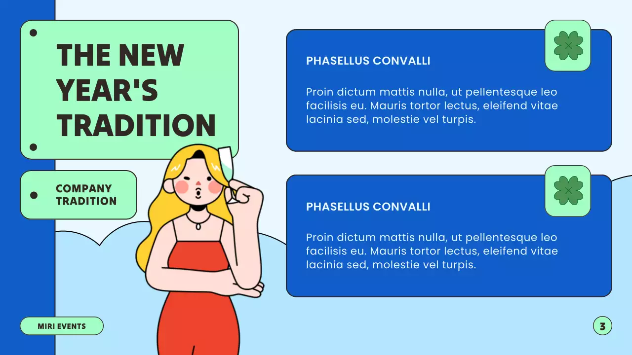 Green Modern New Year Event Presentation